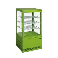 SARO Mini-Umluftkühlvitrine SC 70 grün, Inhalt: 70 Liter, Farbe: Grün