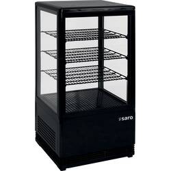 SARO Mini-Umluftkühlvitrine SC 70 schwarz, Inhalt: 70 Liter, Farbe: Schwarz