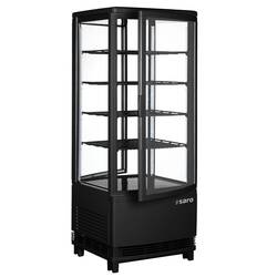 SARO Kühlvitrine mit Doppeltür Modell SC100DT schwarz