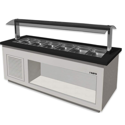 SARO Salatbar für 6x 1/1 GN, Modell PREMIUM LINE SB-K230 weiß