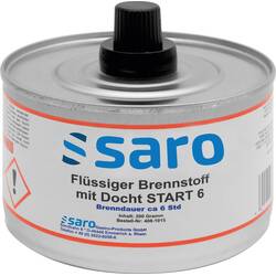 SARO Flüssiger Brennstoff m. Docht START 6, VPE 24Dosen