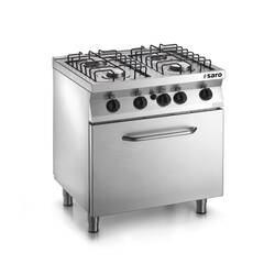 SARO Fast-Serie Gasherd mit Gasbackofen F7/FUG4LO