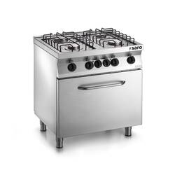 SARO Fast-Serie Gasherd mit Elektrobackofen F7/FUG4LE