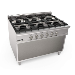 SARO Gasherd offener Unterbau 6 Brenner Modell LQ / CUG6BA