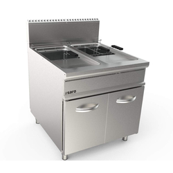 SARO Gasfritteuse 2 x 22 Liter Modell LQ / FLG2V22