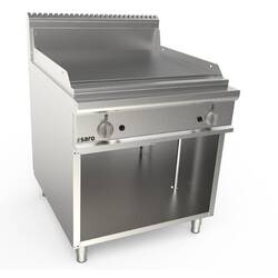 SARO Gasgriddleplatte 800mm breit Standgerät glatt LQ