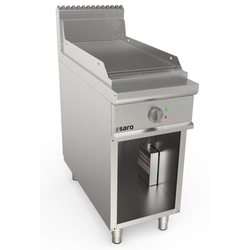 SARO Elektrogriddleplatte 400 mm breit Stand gerillt Modell LQ / FTE2BAR