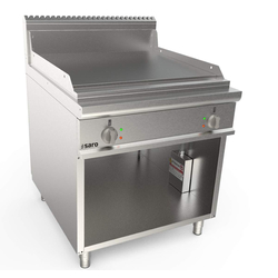 SARO Elektrogriddleplatte 800 mm breit Stand glatt Modell LQ / FTG4BAL