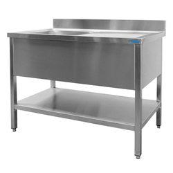 SARO Spültisch 1 Becken, links - B 1800 x T 700 mm