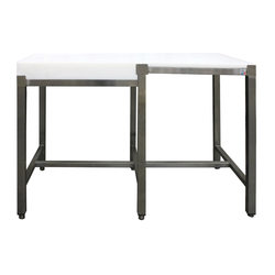 SARO Zerlegetisch mit Hackblock ohne Aufkantung 1200x600