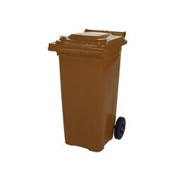 SARO 2 Rad Müllgroßbehälter 120 Liter  -braun- MGB120BR