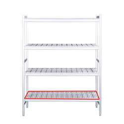 SARO Alu- Regalboden mit Kunstoffrosten 475x708mm