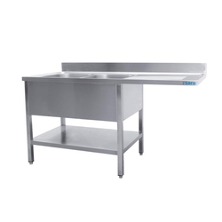 SARO Spülcenter 2 Becken, links - B 1800 x T 600 mm