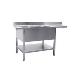 SARO Spülcenter 2 Becken, links - B 2000 x T 700