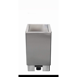 SARO Edelstahlmülleimer 90 Liter, Modell Jupiter