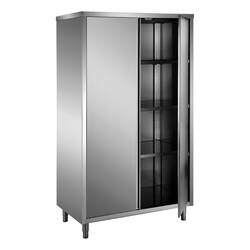 SARO Edelstahl-Lagerschrank mit 2 Flügeltüren 1000x600 AISI 430