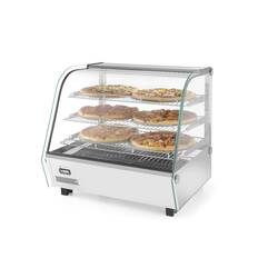 Hendi Warmhaltevitrine mit 3 Auslagen, 120 Liter, Inhalt: 120 Liter