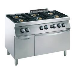 Zanussi Gasherd GH7 / 6FLGBS mit Gasbratofen, Ausführung: GH7 / 6FLGBS