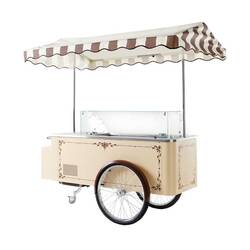 ISA Speiseeiswagen Carrettino - beige, Farbe: Beige