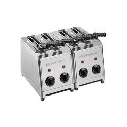 Milantoast Sandwich Toaster Edelstahl 4 Scheiben, Farbe: Edelstahl, Ausführung: 4 Scheiben