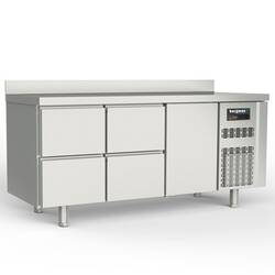 Bergman Profi-Line 700 Kühltisch 3-fach - 4 S / 1 T GN 1/1 + AK