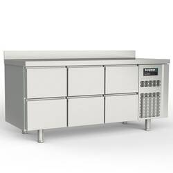 Bergman Profi-Line 700 Kühltisch 3-fach - 6 S / GN 1/1 + AK