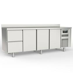 Bergman Profi-Line 700 Kühltisch 4-fach - 2 S / 3 T - GN 1/1 + AK