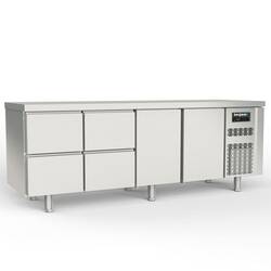 Bergman Profi-Line 700 Kühltisch 4-fach - 4 S / 2 T - GN 1/1