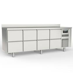 Bergman Profi-Line 700 Kühltisch 4-fach - 8 S / GN 1/1 + AK