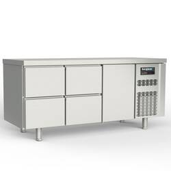Bergman Profi-Line 700 Tiefkühltisch 3-fach - 4 S / 1 T - GN 1/1