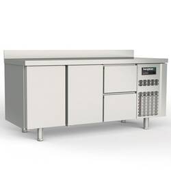 Bergman Profi-Line 700 Kühltisch 3-fach - 2 T / 2 S GN 1/1 + AK
