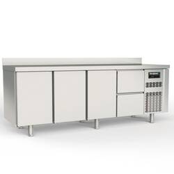 Bergman Profi-Line 700 Kühltisch 4-fach - 3 T / 2 S - GN 1/1 + AK