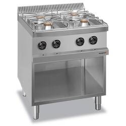Bergman Profi-Line 700 Gasherd mit 4-Flammen & offenem Unterbau