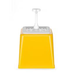 Hendi Pump-Soßenspender Gelb 2.5 L, Farbe: Gelb