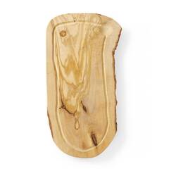 Hendi Schneidebrett aus Olivenholz, mit Rille 400x250 mm, Größe: 400x250