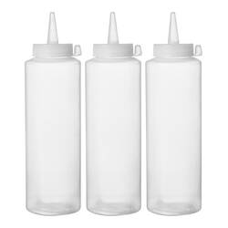Hendi Spenderflaschen, 3er Set Transparent 0.7 L, Farbe: Transparent, Variante: 0.7 L
