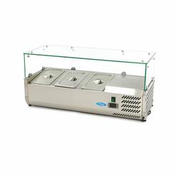 Maxima Aufsatzkühlvitrine 95 cm - 3x 1/3 GN