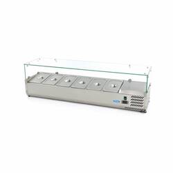 Maxima Aufsatzkühlvitrine 150 cm - 6x 1/3 GN