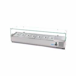 Maxima Aufsatzkühlvitrine 160 cm - 7x 1/3 GN