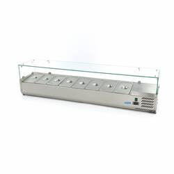 Maxima Aufsatzkühlvitrine 180 cm - 8x 1/3 GN