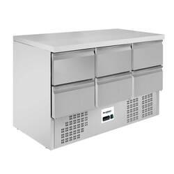 Bergman Basic-Line 700 Kühltisch Mini - 3-fach - S/S/S (230 V)