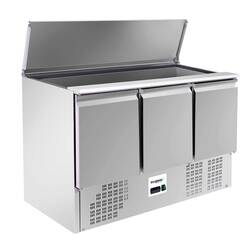 Bergman Basic-Line 700 Saladette 3-türig mit Klappdeckel - 368 l