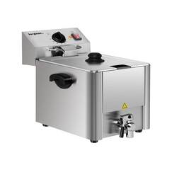 Bergman Basic-Line Elektro-Fritteuse mit 1 Becken 10 l & Ablasshahn