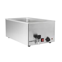 Bergman Basic-Line Bain-Marie GN 1/1 - 150 mm, mit Ablasshahn