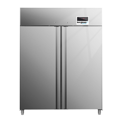 Bergman Basic-Line Edelstahl-Tiefkühlschrank 2-türig GN 2/1 -1300 l