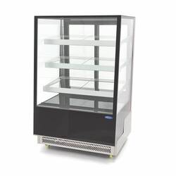 Maxima Deluxe Kühlvitrine / Bäckereivitrine 500L Schwarz, Inhalt: 500 Liter