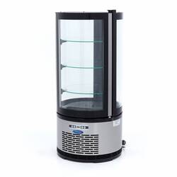 Maxima Kuchenvitrine 100L Schwarz