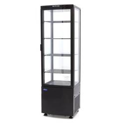 Maxima Kühlvitrine 235L Schwarz, Inhalt: 235 Liter, Farbe: Schwarz