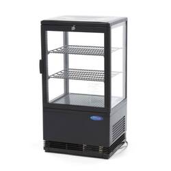 Maxima Kühlvitrine 58L Schwarz, Inhalt: 58 Liter, Farbe: Schwarz