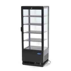 Maxima Kühlvitrine 98L Schwarz, Inhalt: 98 Liter, Farbe: Schwarz
